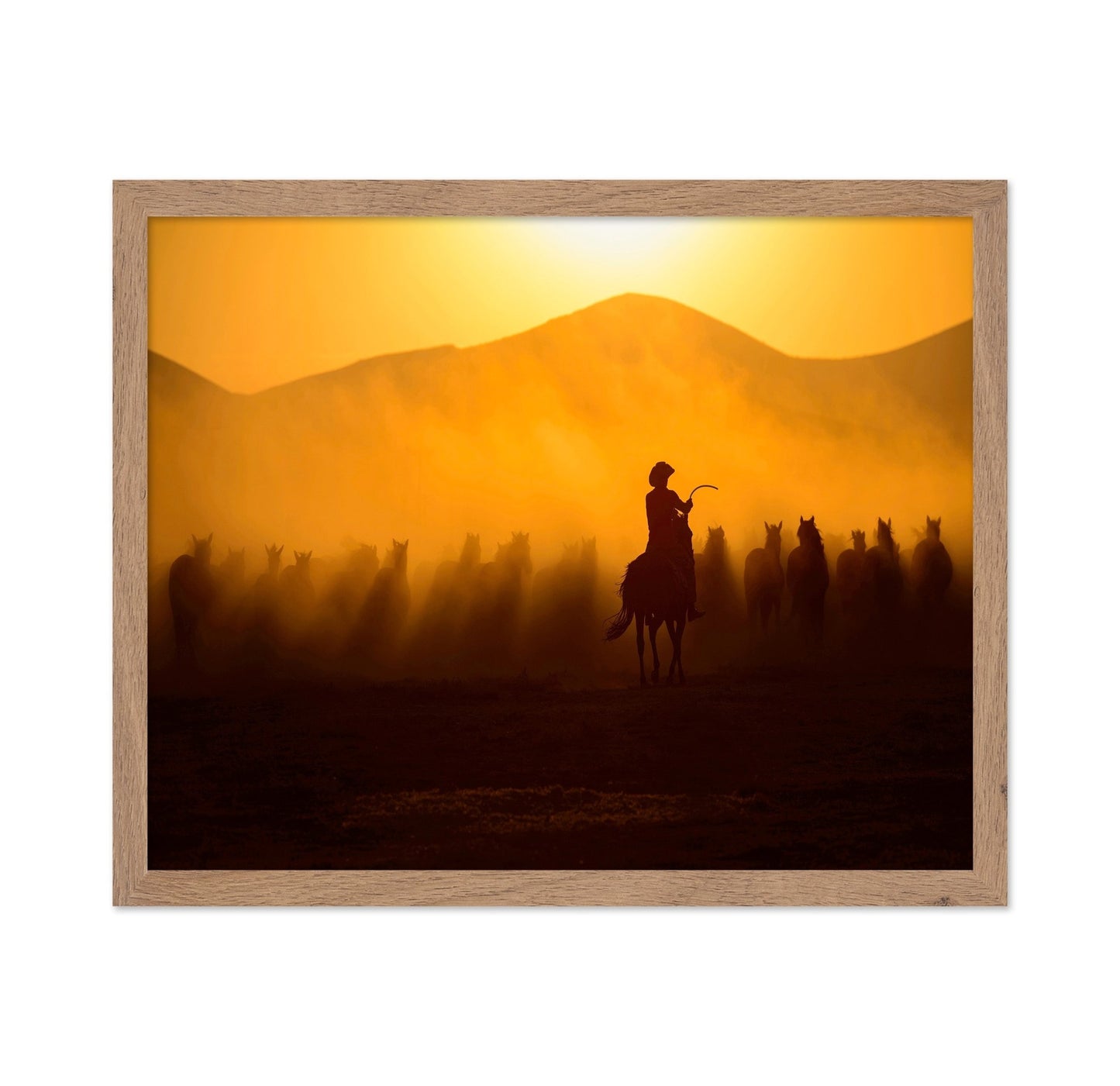 Cowboy Herd Sunset No2