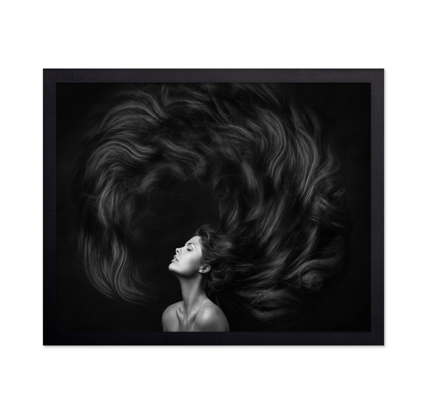 Flowing Hair Portrait