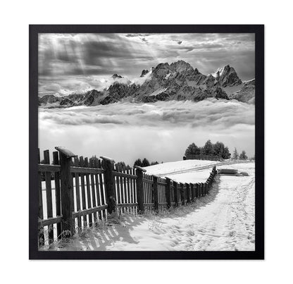 Monochrome Mountain Path