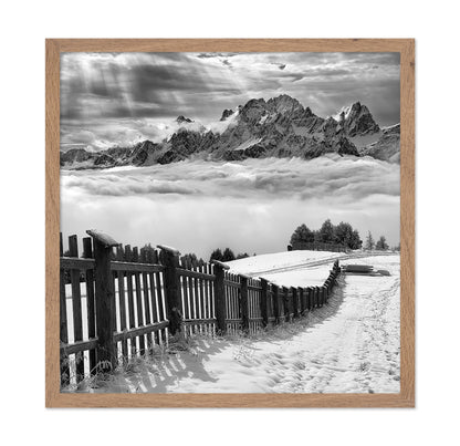Monochrome Mountain Path