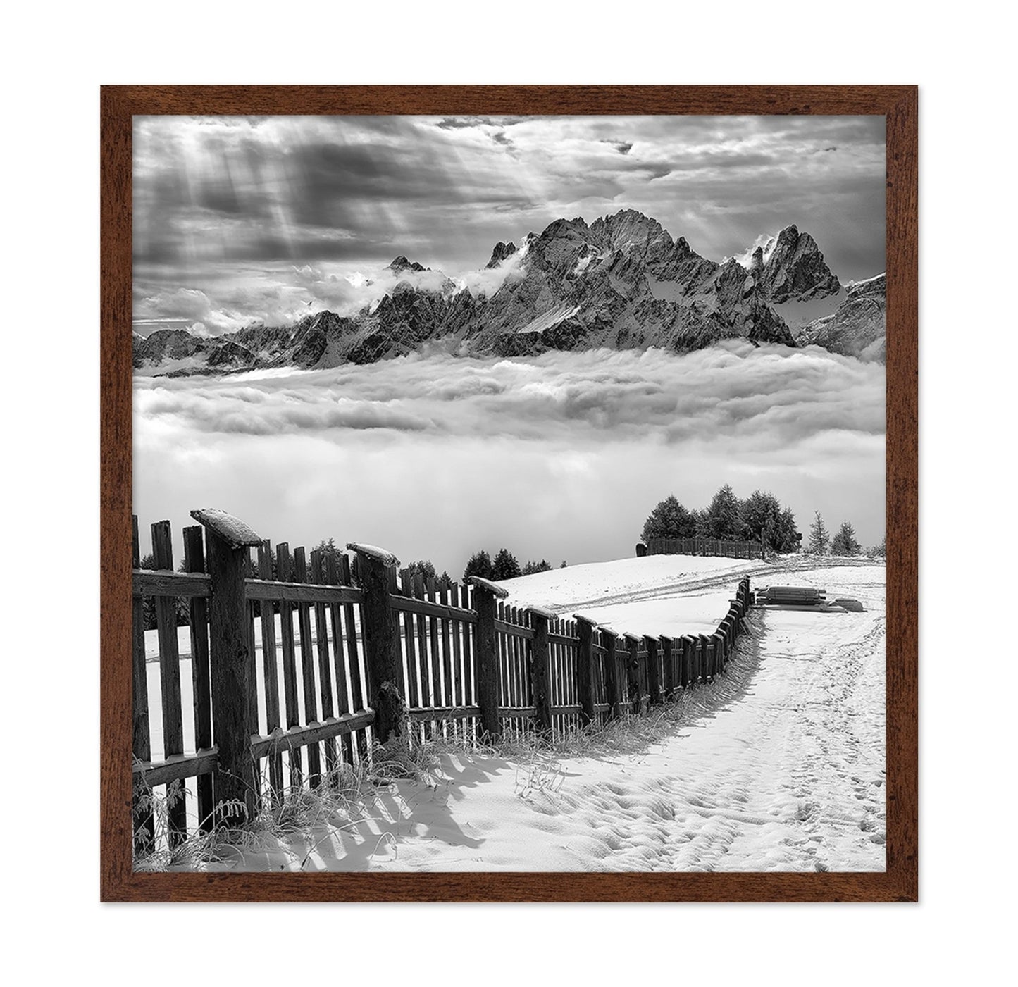 Monochrome Mountain Path