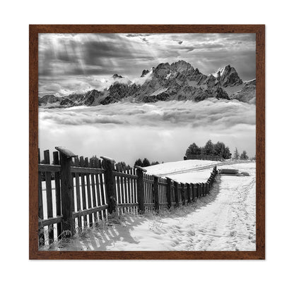Monochrome Mountain Path