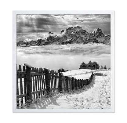 Monochrome Mountain Path