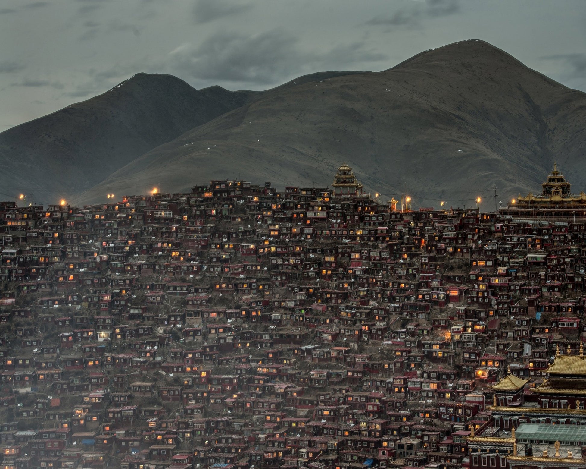 Mountain Monastery Lights
