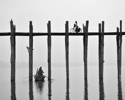 Crossing U Bein Bridge