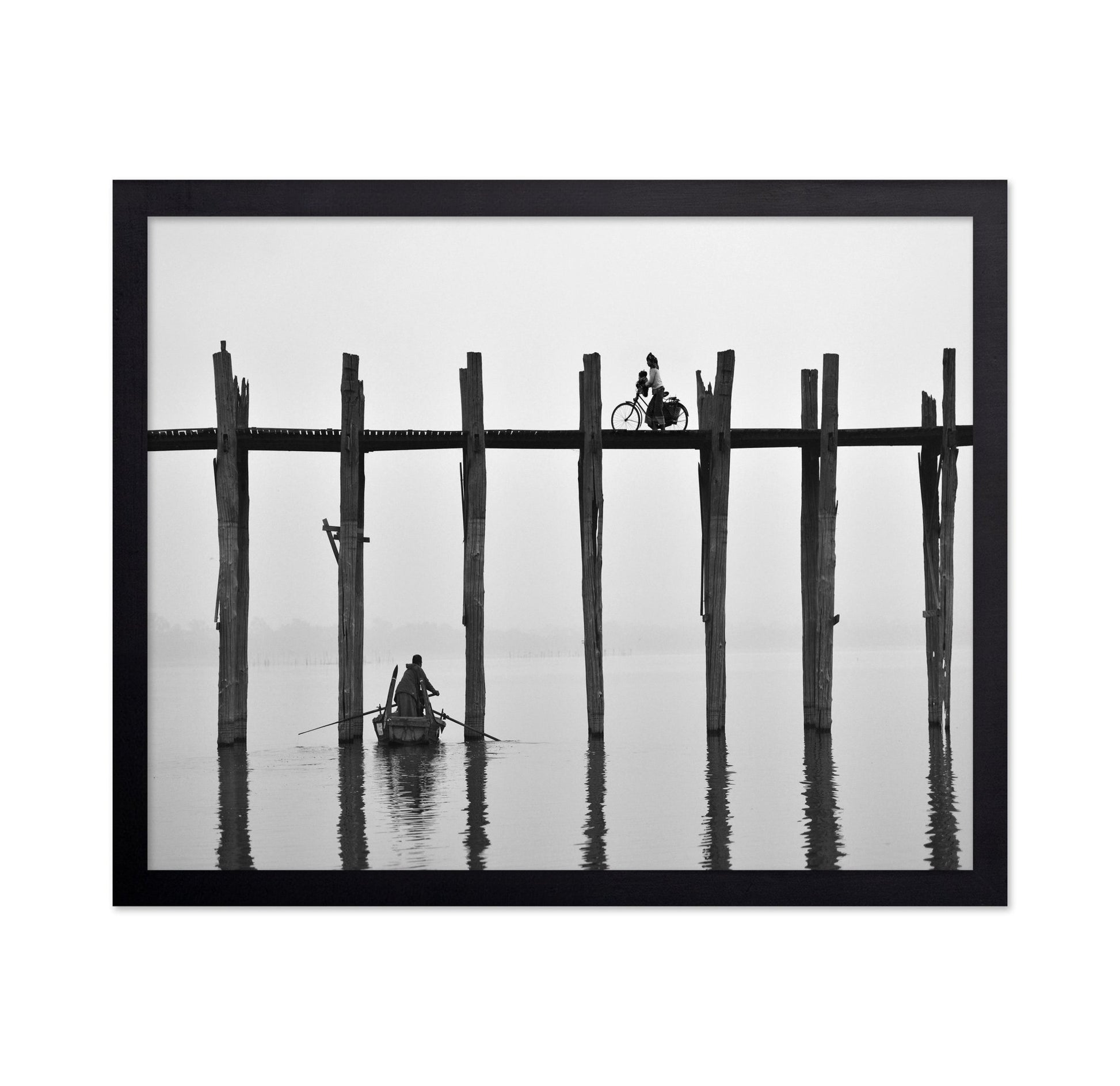 Crossing U Bein Bridge