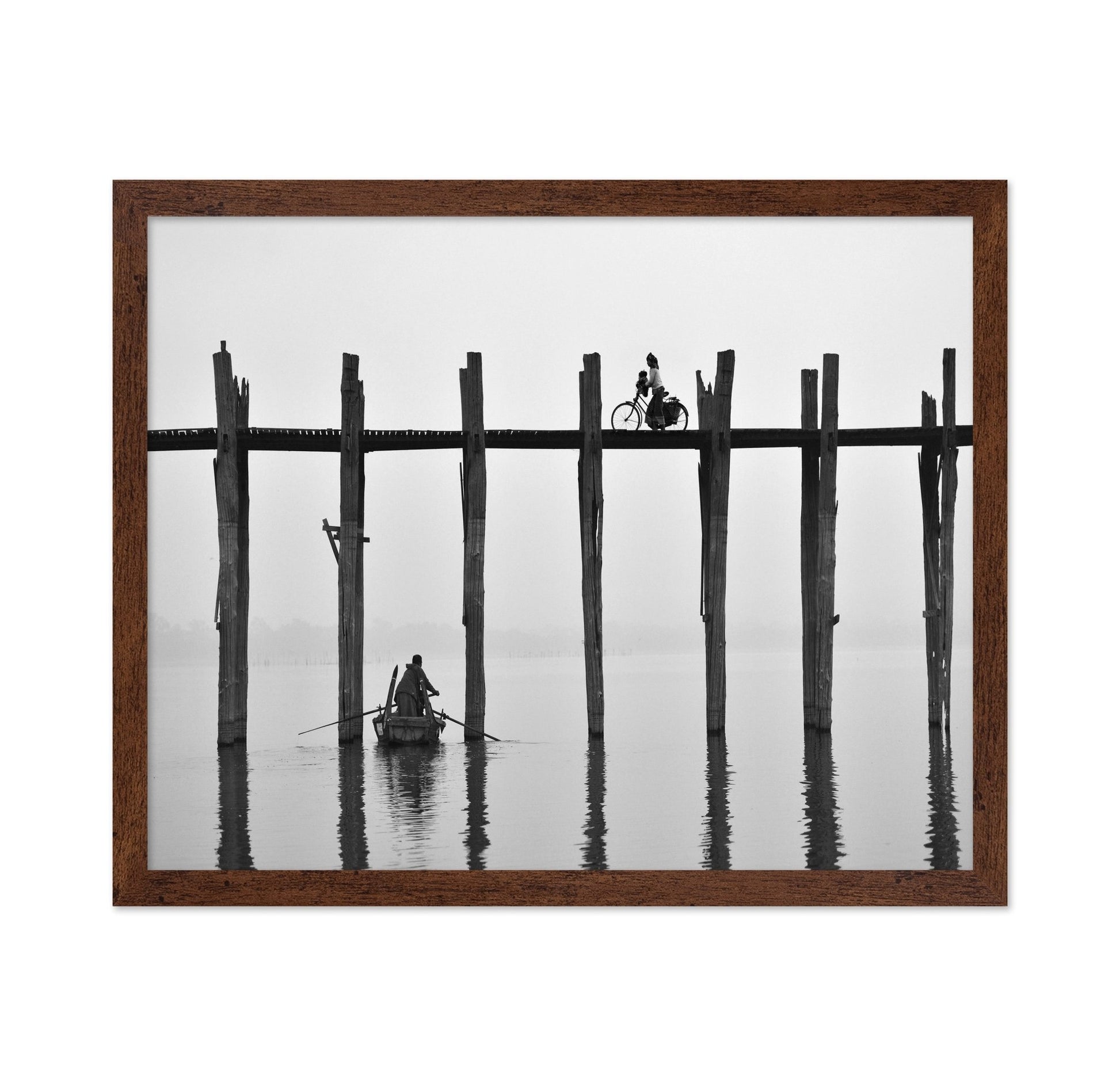 Crossing U Bein Bridge