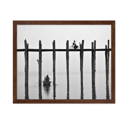 Crossing U Bein Bridge