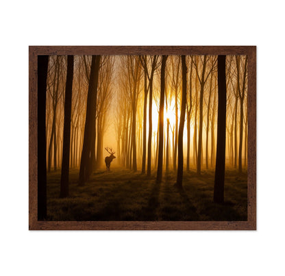Deer in Golden Forest