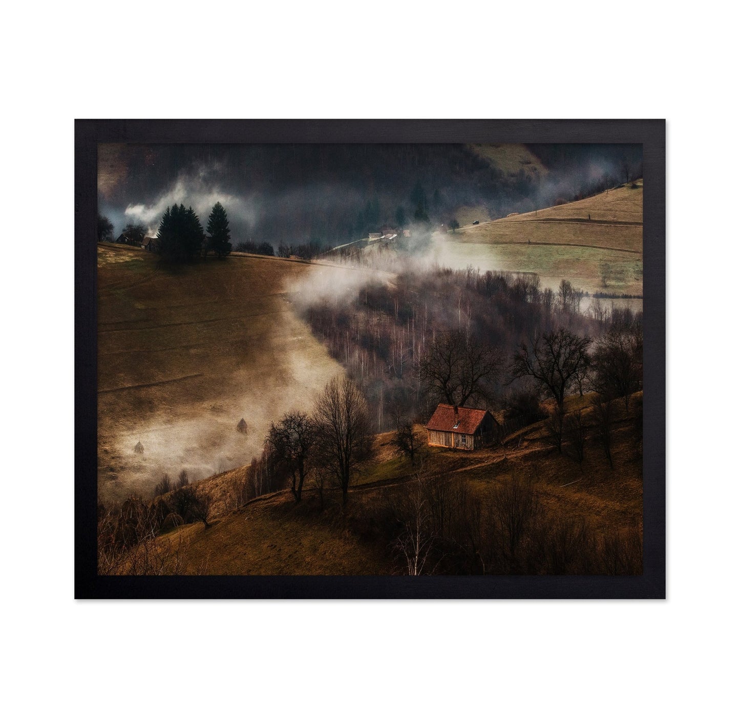 Misty Hillside Cabin