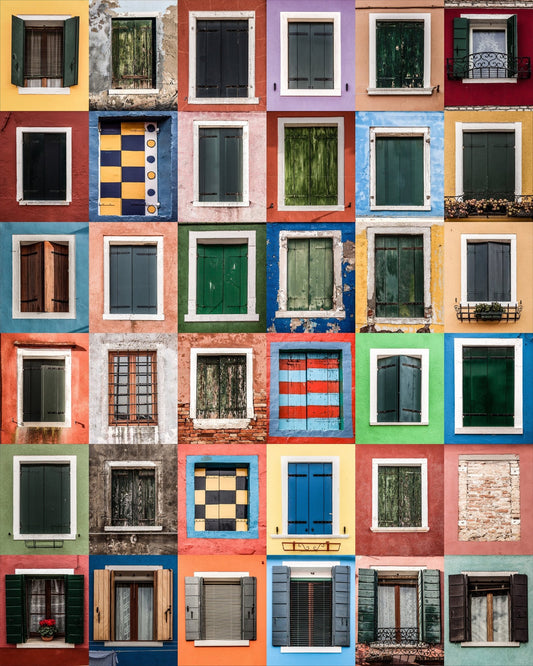 Colorful Window Grid
