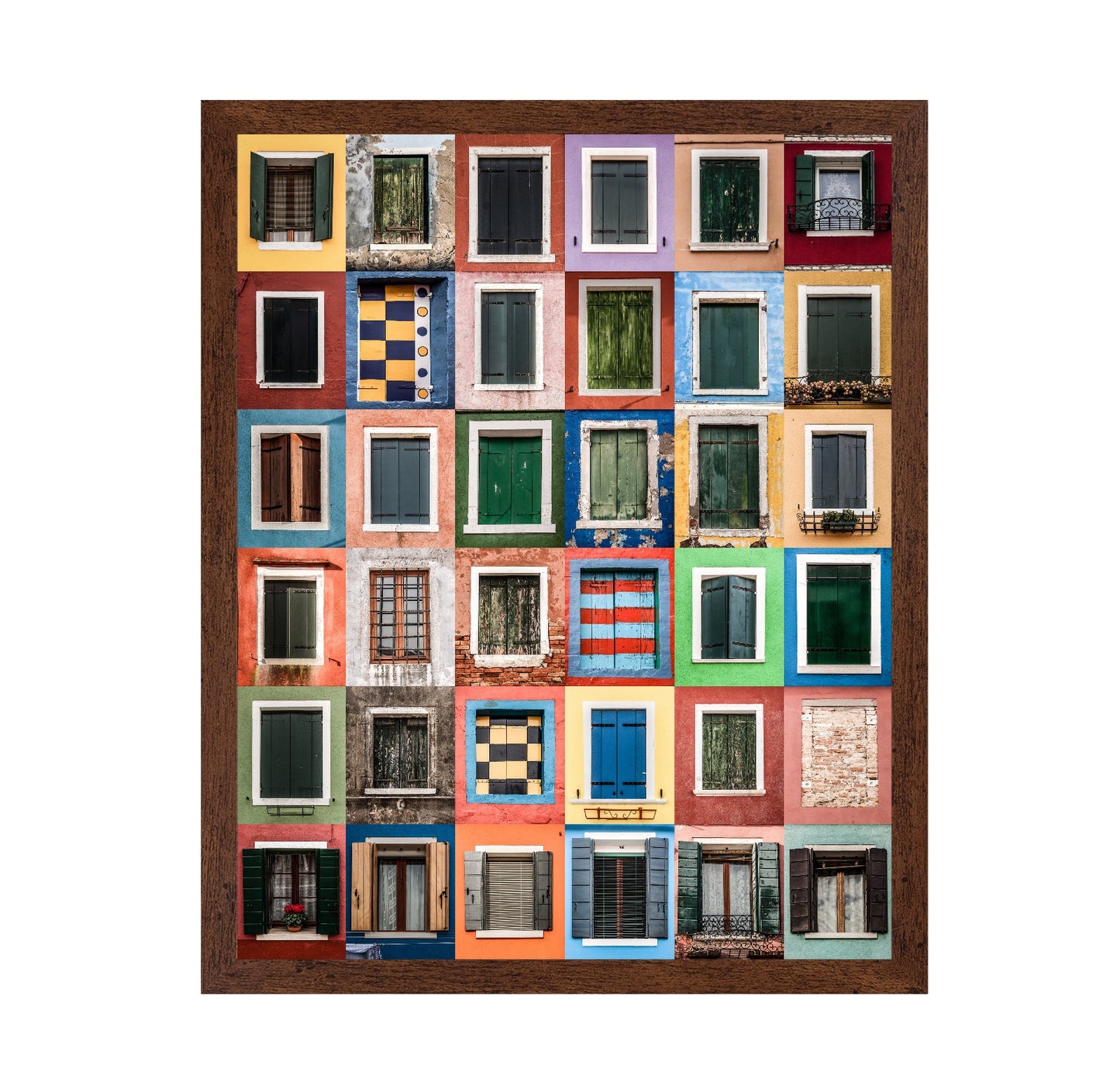 Colorful Window Grid