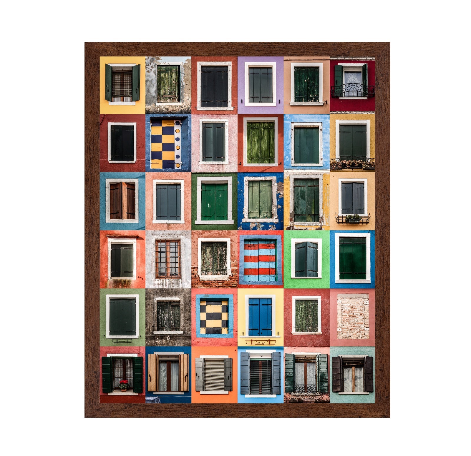 Colorful Window Grid