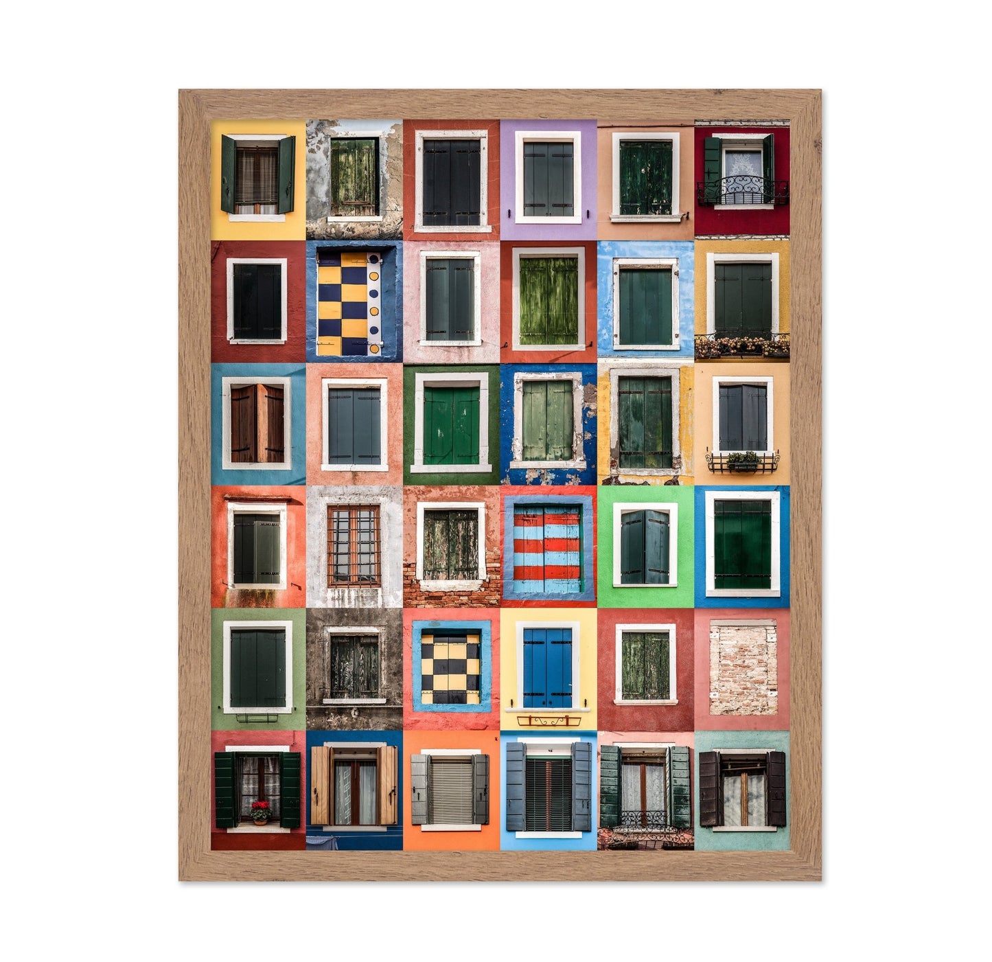 Colorful Window Grid