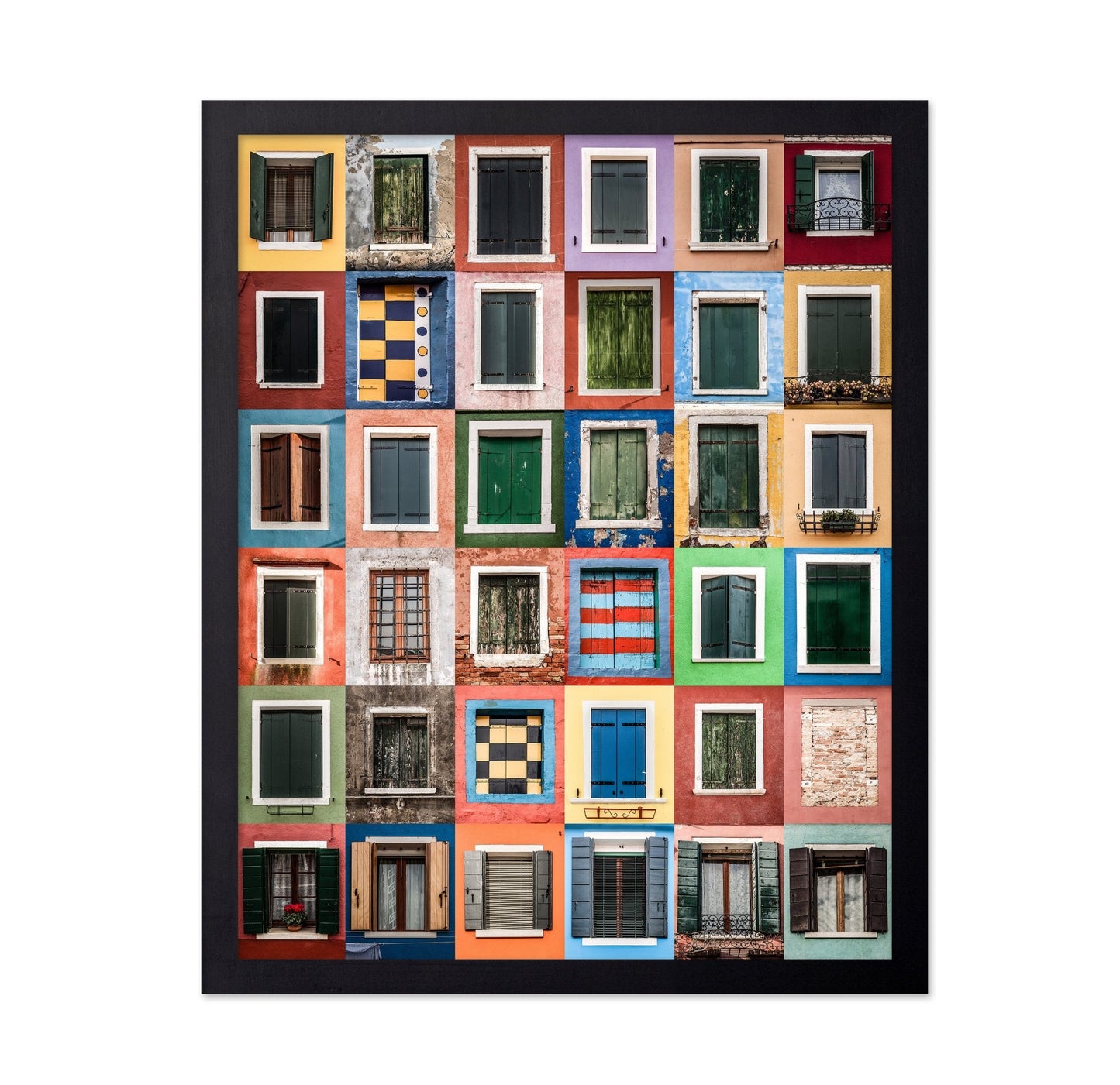 Colorful Window Grid