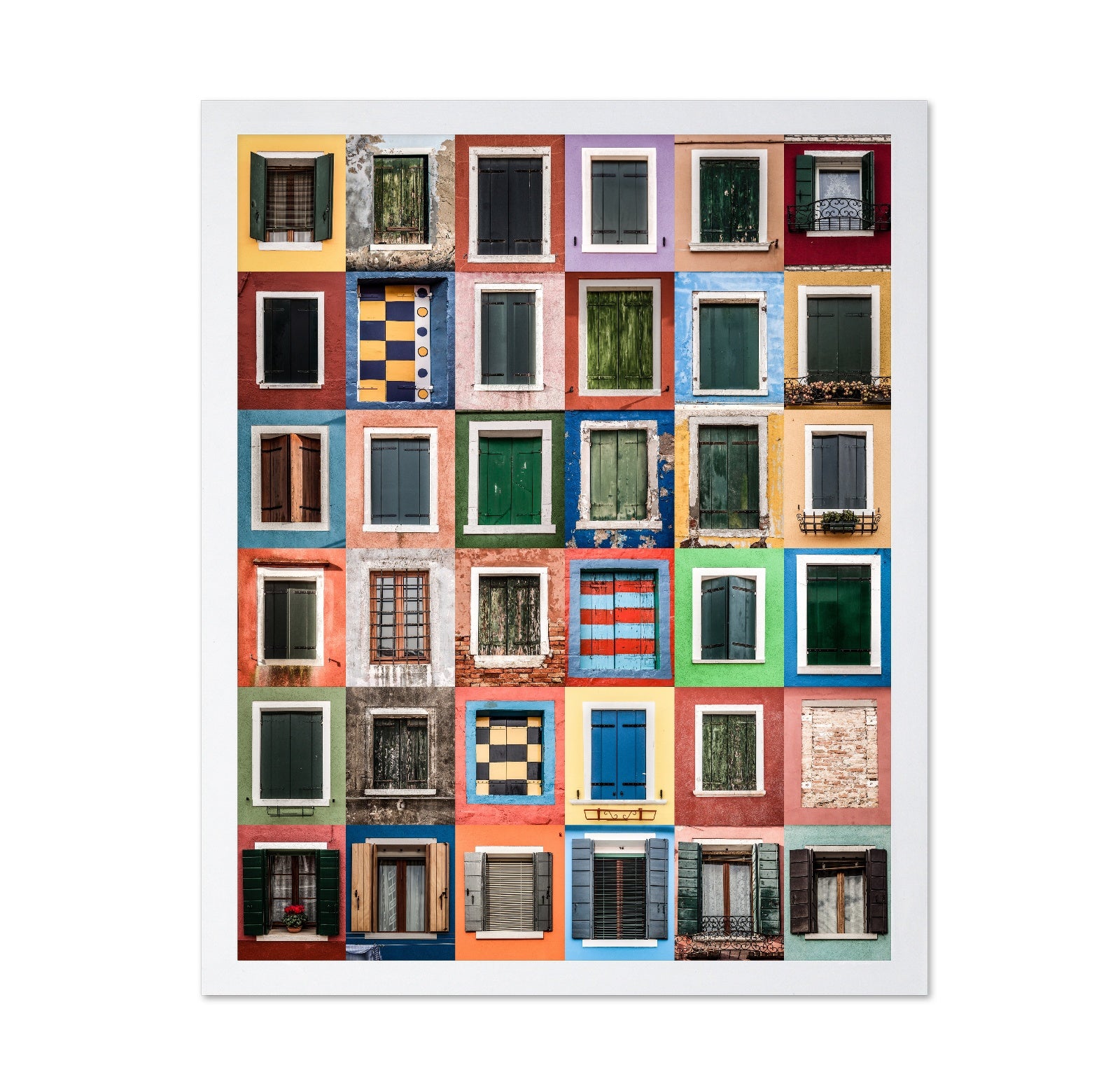 Colorful Window Grid