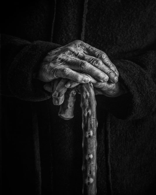 Weathered Hands Cane