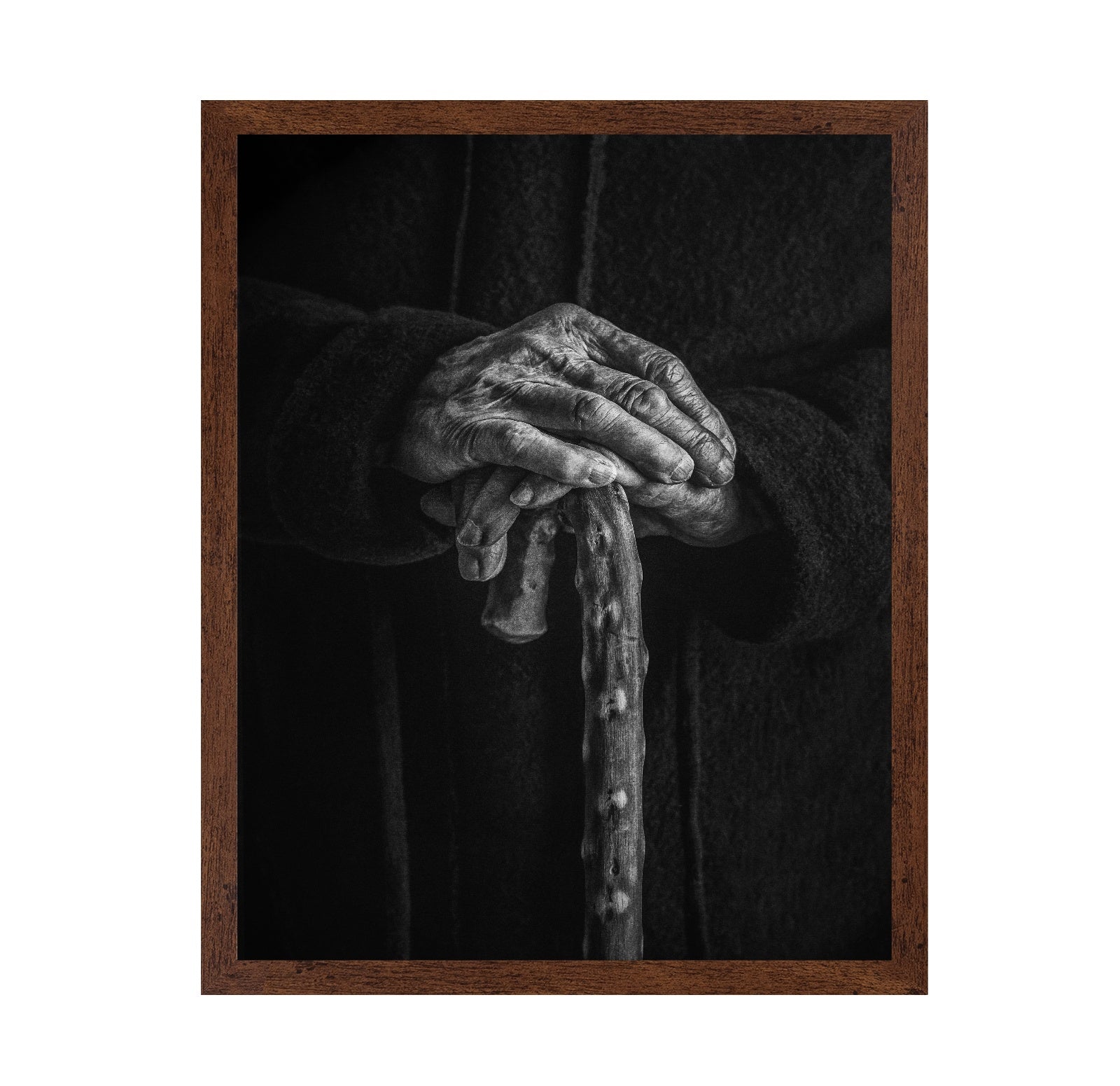 Weathered Hands Cane