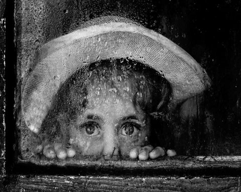Curious Window Child