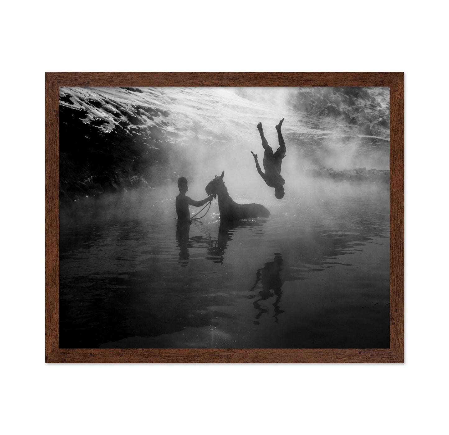 River Dive Silhouette