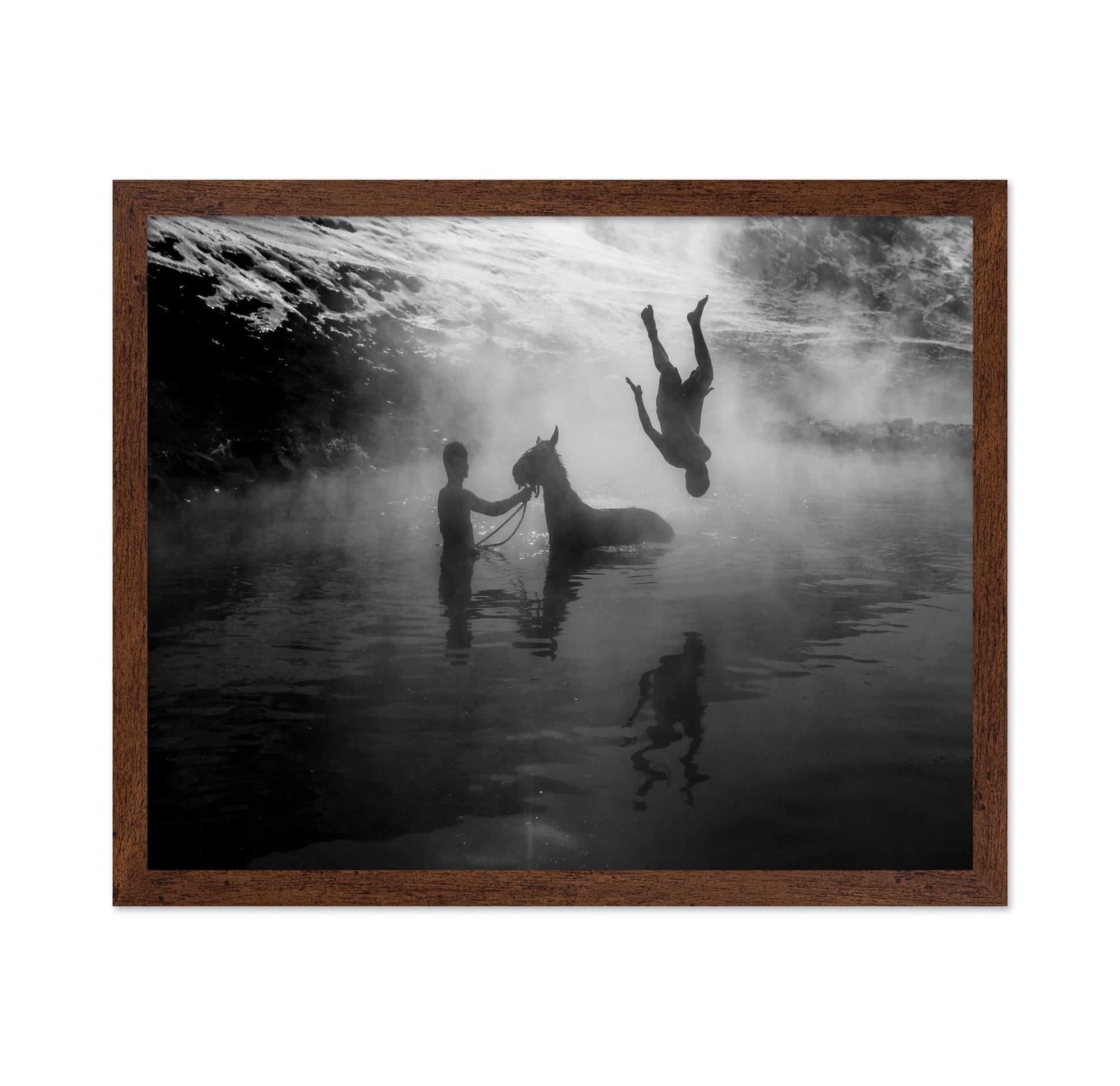 River Dive Silhouette