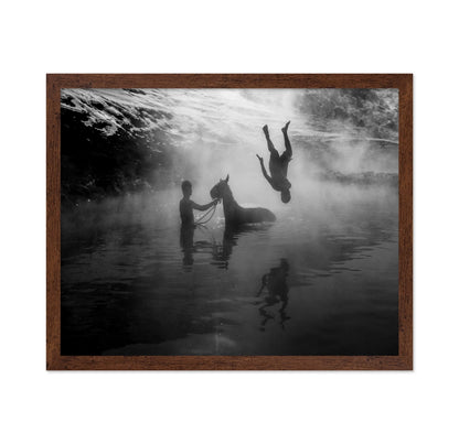River Dive Silhouette