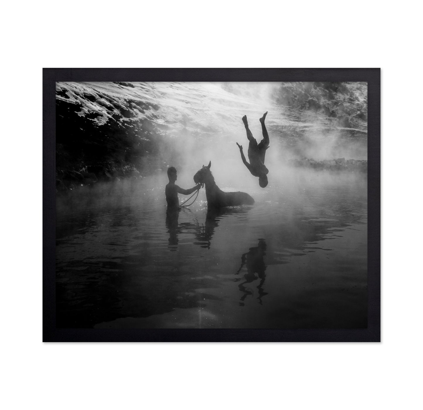 River Dive Silhouette