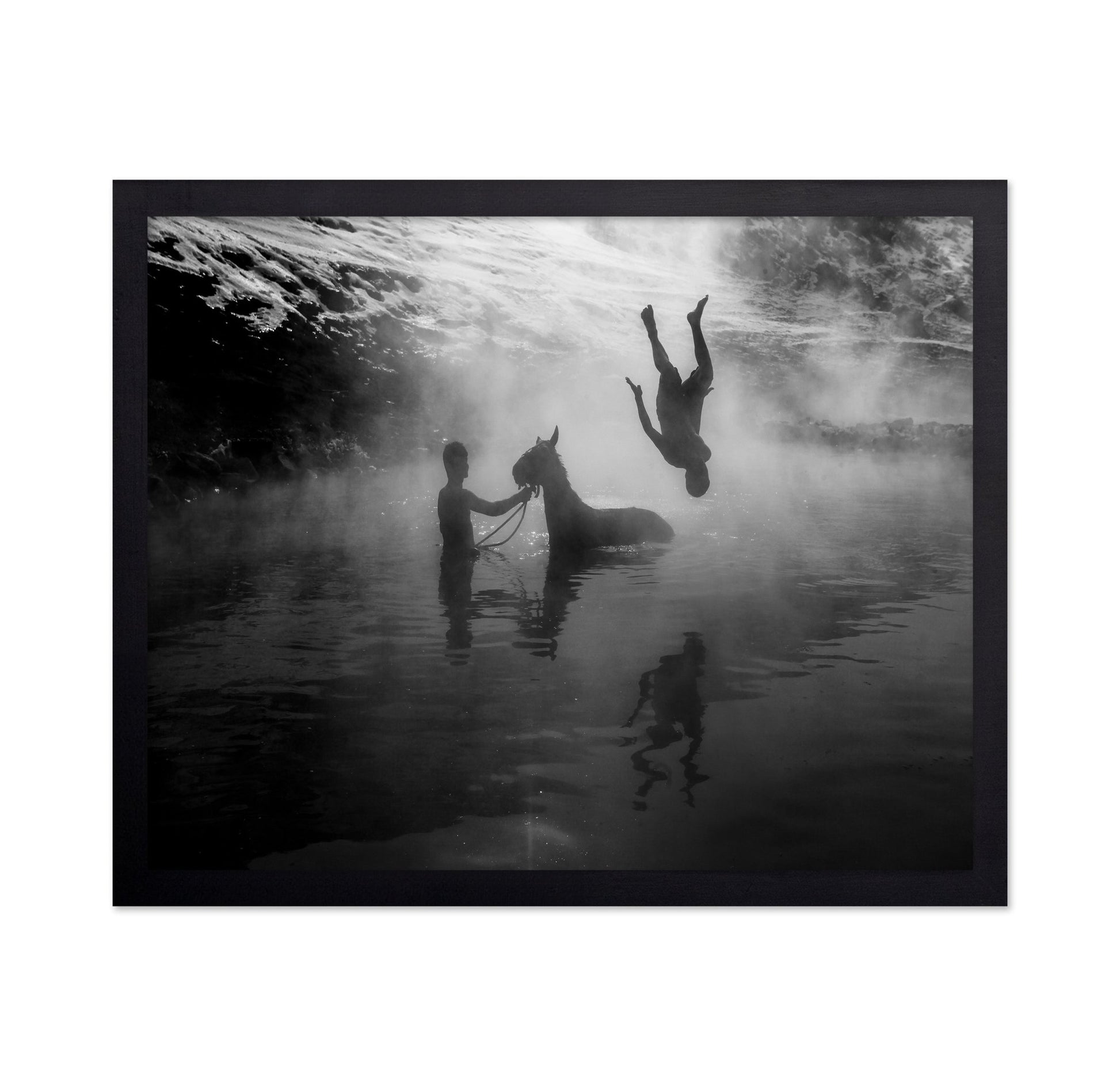 River Dive Silhouette