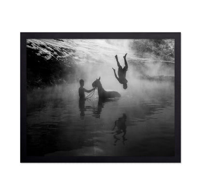 River Dive Silhouette