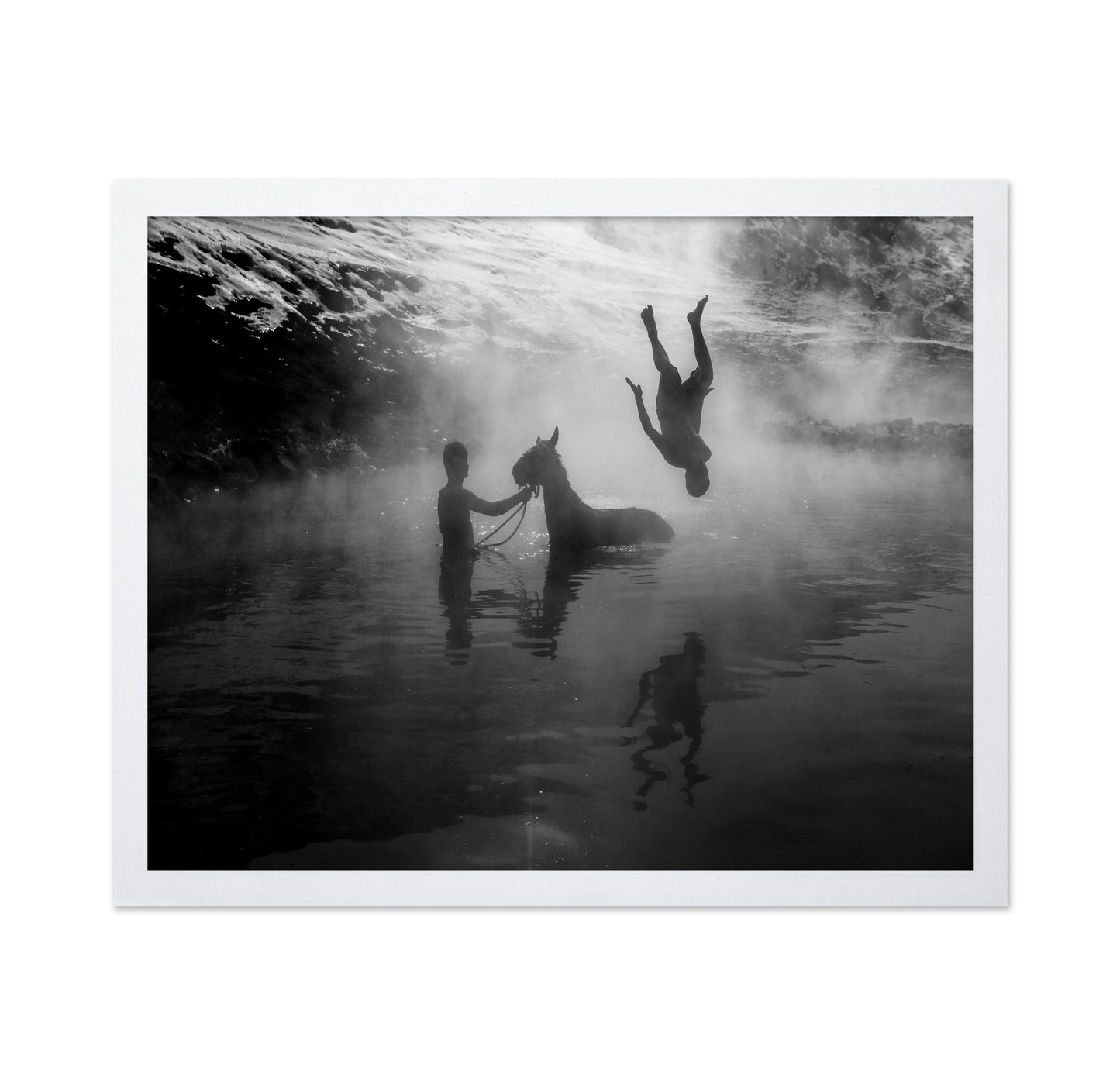 River Dive Silhouette
