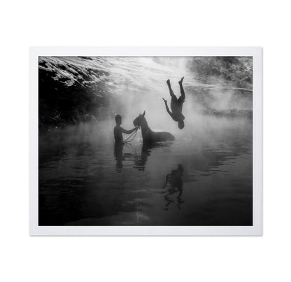 River Dive Silhouette