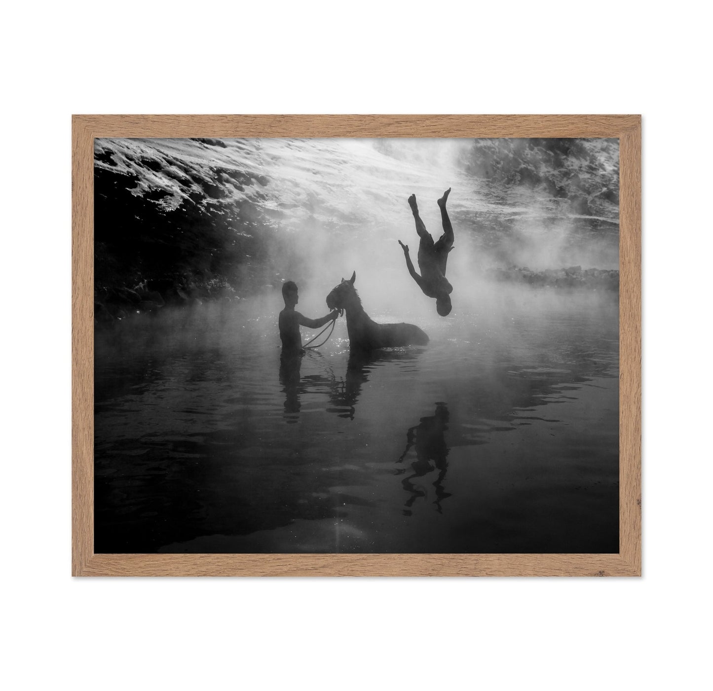 River Dive Silhouette