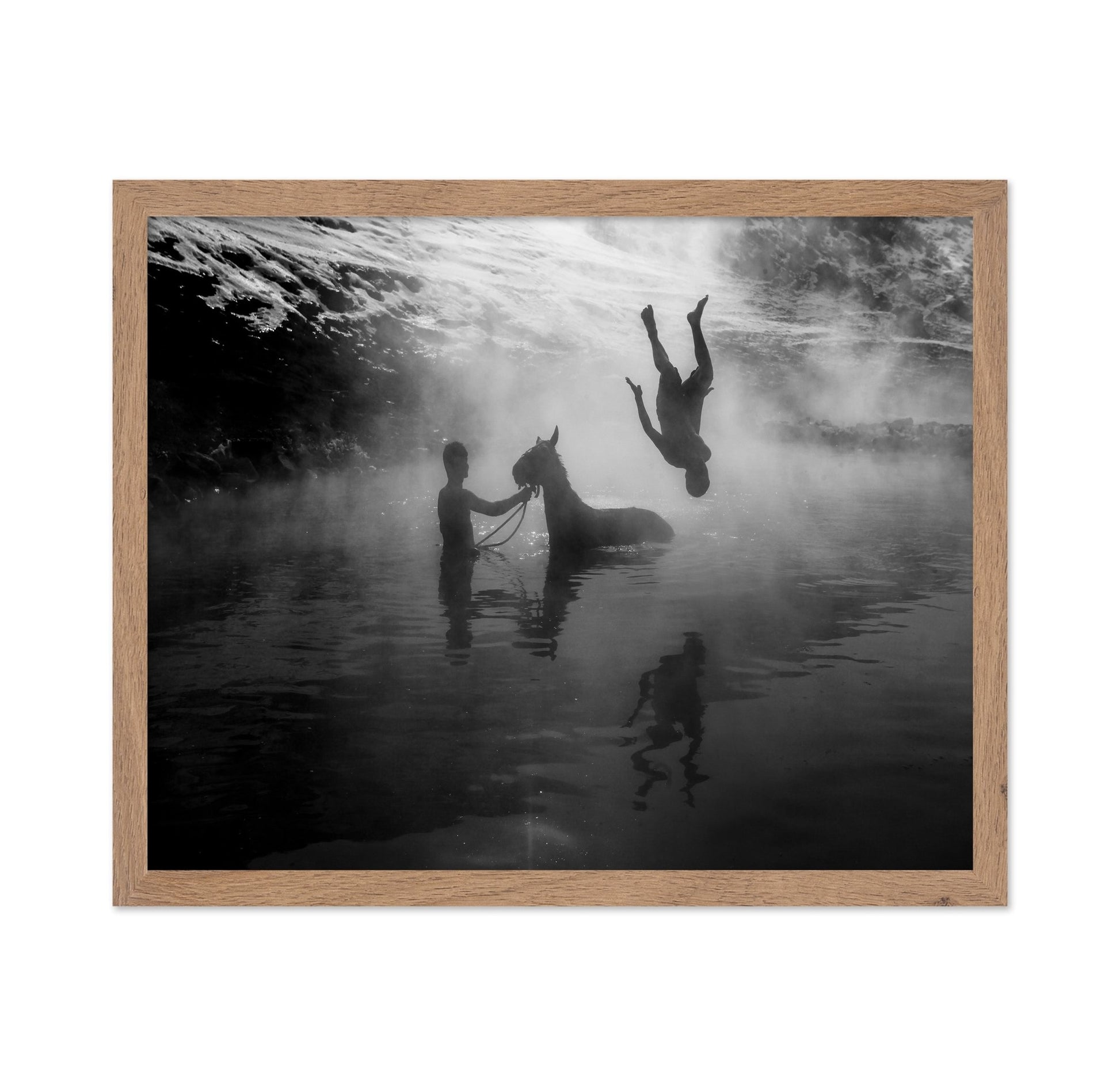 River Dive Silhouette