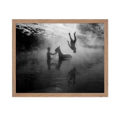 River Dive Silhouette