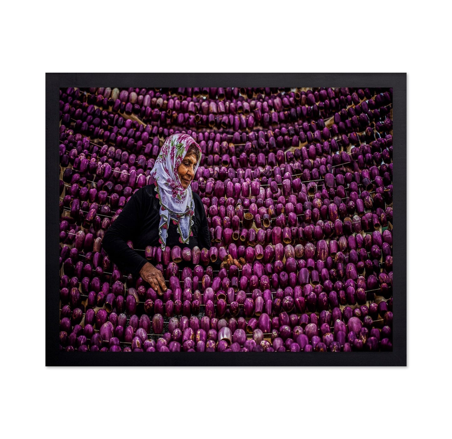 Eggplant Market Scene