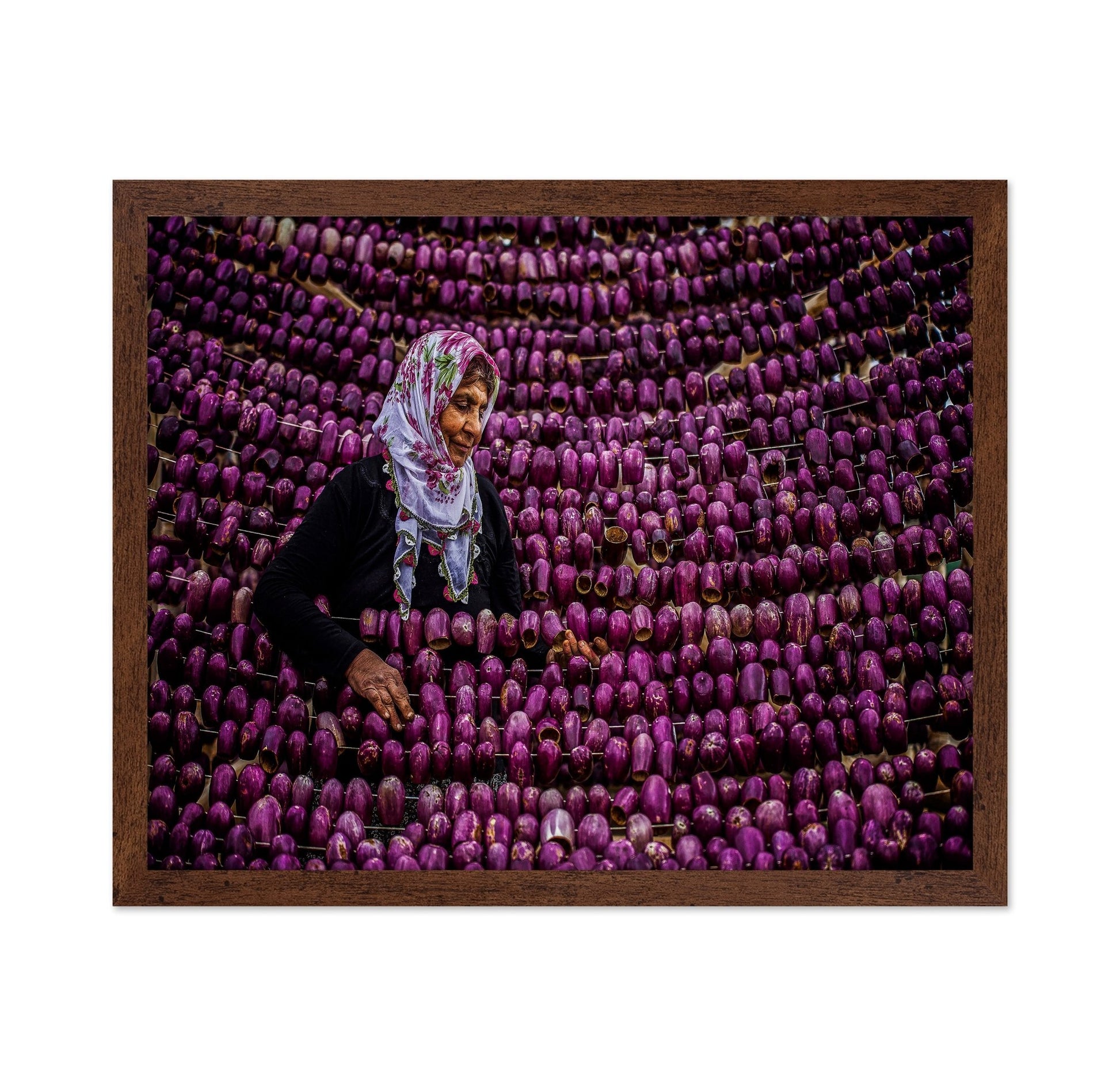 Eggplant Market Scene