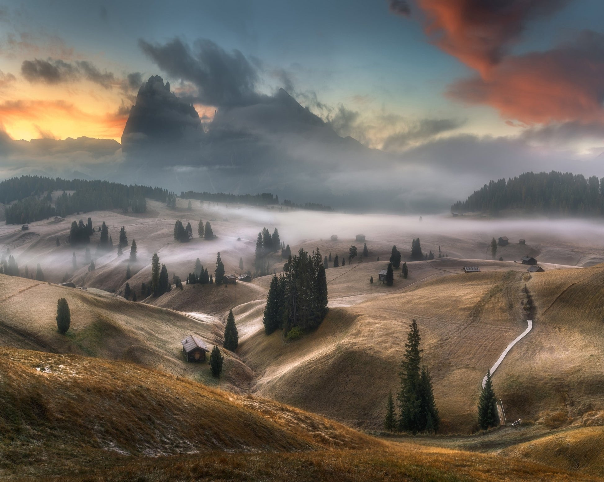 Misty Alpine Valley No1