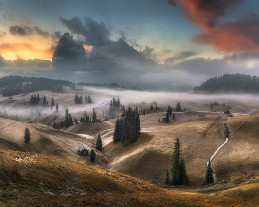 Misty Alpine Valley No1