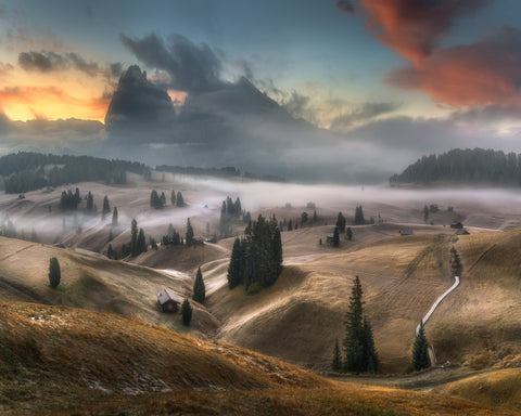 Misty Alpine Valley No1