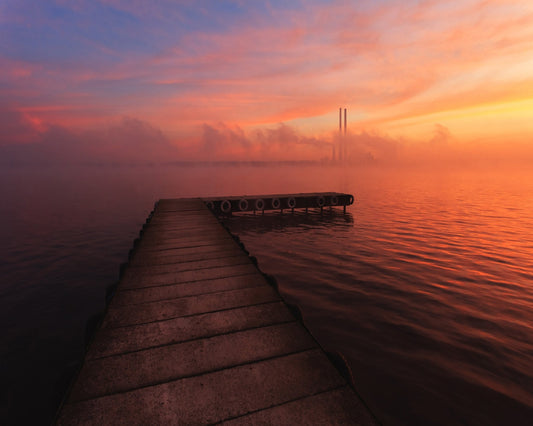 Sunset Pier Glow