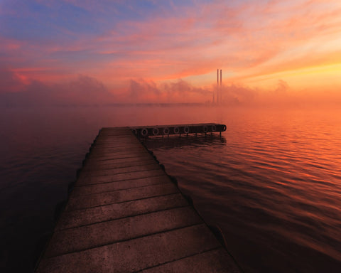 Sunset Pier Glow