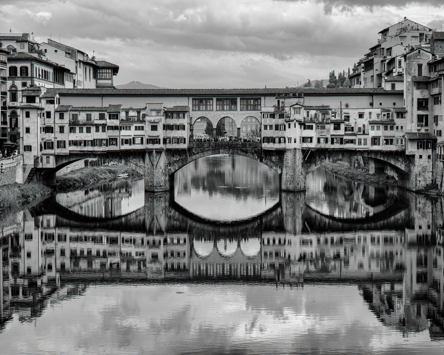 Florence Bridge Reflection