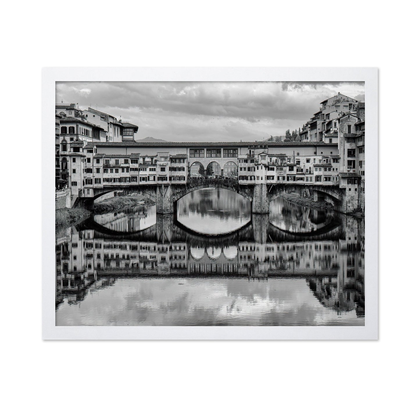 Florence Bridge Reflection