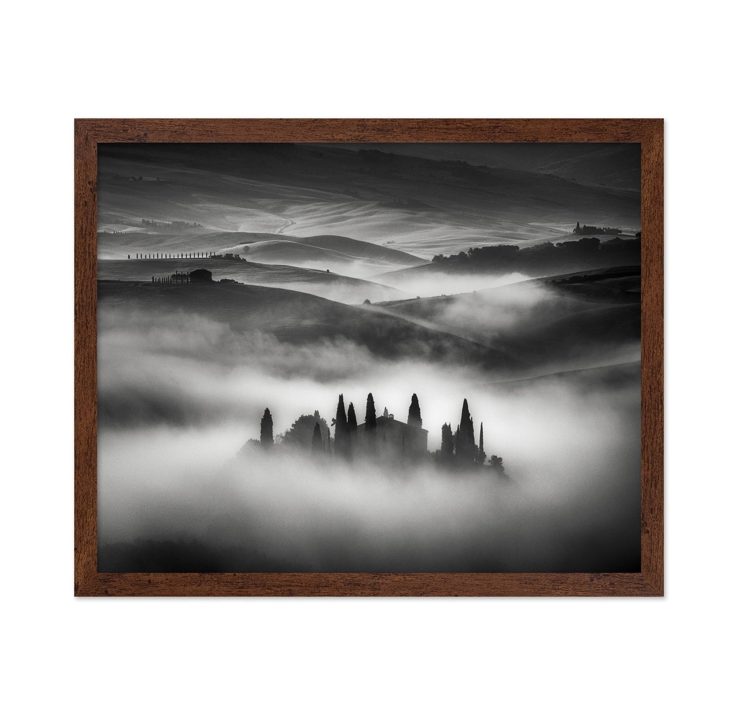 Foggy Tuscan Hills
