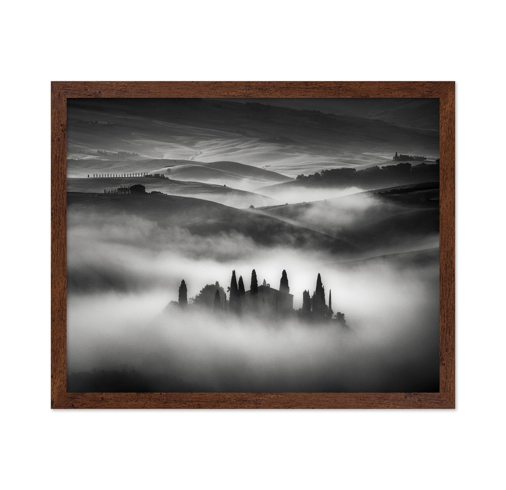 Foggy Tuscan Hills