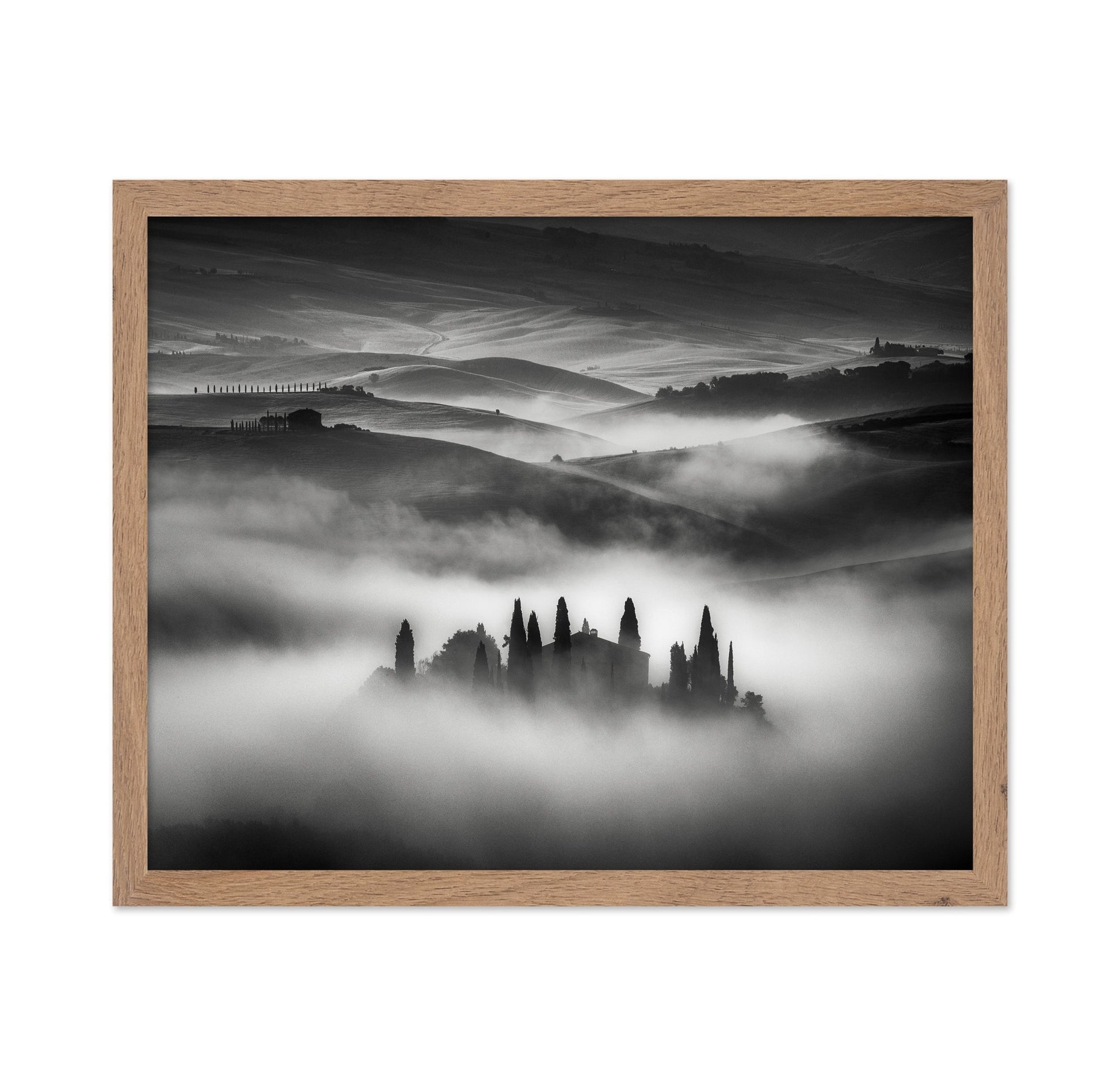 Foggy Tuscan Hills