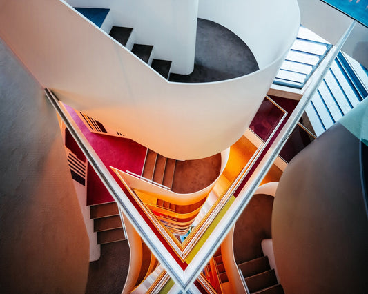 Color Spiral Stairs