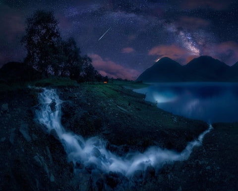 Starlit Mountain Stream