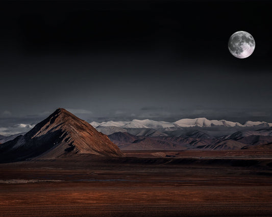 Moonlit Desert Peak