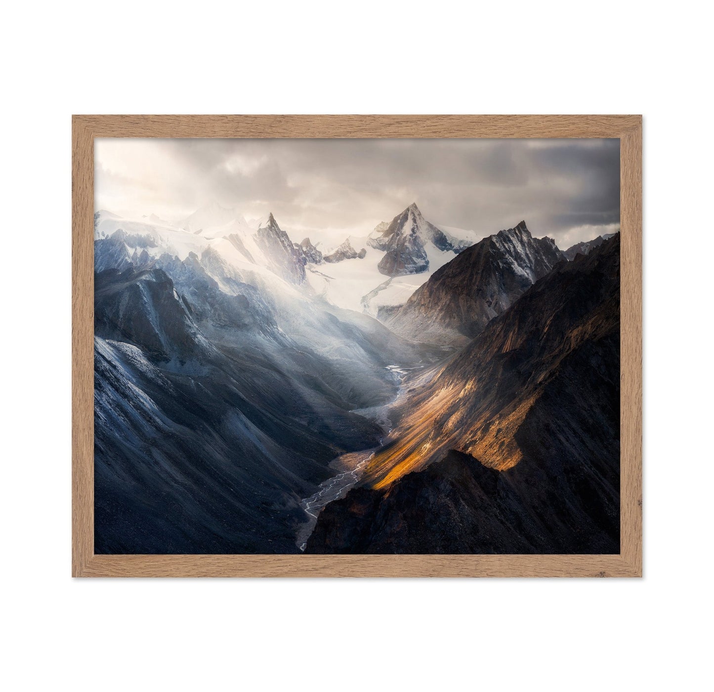 Sunlit Glacier Valley